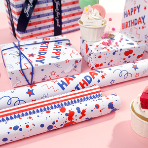 80g de tejido para envolver regalos de cumpleaños con acabados lujosos para momentos alegres de desenvolver - Product Image 3