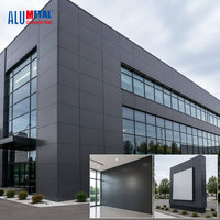 Façade de bâtiment extérieur moderne modulaire, panneau composite en aluminium PVDF de 4 mm, ACP, ignifuge A2, imperméable