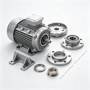 Pièces de moteur en aluminium moulé par gravité, pièces de fonderie par gravité personnalisées OEM - Product Image 3
