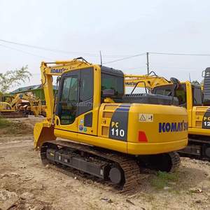 Meilleures ventes 2022 Komatsu PC110 Excavatrice sur chenilles hydraulique d'occasion du Japon 11 tonnes avec godet de 0,48 m pour vidéo de démonstration - Product Image 2