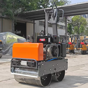 Mini Silindir 0.5Ton 0.6Ton Çift Tamburlu Asfalt Silindiri Kompaktör Makinesi Küçük Titreşimli Yol Silindiri - Product Image 5