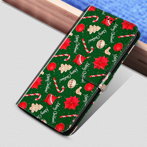 Housse en cuir de noël pour <span class=keywords><strong>iPhone</strong></span> 17 16 15 14 <span class=keywords><strong>13</strong></span> 12 11 Xr étui portefeuille à <span class=keywords><strong>rabat</strong></span> couverture de téléphone - Product Image 4