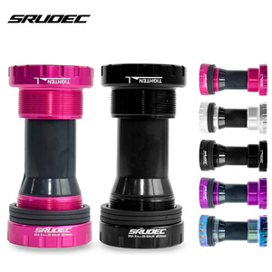 SRUOEC BB24 - Eje de Pedalier Delantero para Bicicleta de Montaña y Carretera, Rodamiento Sellado 68/73 BSA, Eje de 24 mm, Piezas de Bicicleta de Aluminio AL7075 - Product Image 1