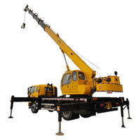Grue montée par camion de grue de bras hydraulique de flèche télescopique de 16 tonnes
