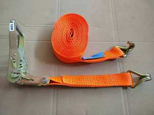 Correa de amarre de carga Correa de amarre Certificado CE <span class=keywords><strong>Eslingas</strong></span> de amarre de carga de camión con ganchos dobles en J - Product Image 5