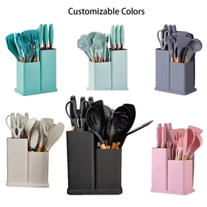Juego de Espátulas de Silicona Antiadherentes Comerciales de 19 Piezas con Cucharas para Sopa, Utensilios Resistentes al Calor, Herramientas de Cocina y Repostería al por Mayor - Product Image 5