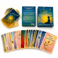 Vente en gros personnalisée de 50 cartes d'affirmation douce, jeu d'oracle, cartes de guérison spirituelle, cartes de tarot parfumées, OEM ODM