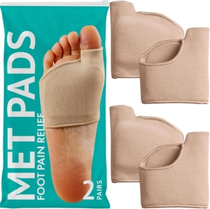 Almohadillas Metatarsales Beige Brison, Diseñadas por Podólogos, Ajustables, Antideslizantes, <span class=keywords><strong>de</strong></span> SEBS, Cómodas, para Aliviar el Dolor <span class=keywords><strong>de</strong></span> Metatarso y Pies, <span class=keywords><strong>Separador</strong></span> <span class=keywords><strong>de</strong></span> Dedos, para <span class=keywords><strong>Juanetes</strong></span> - Product Image 4