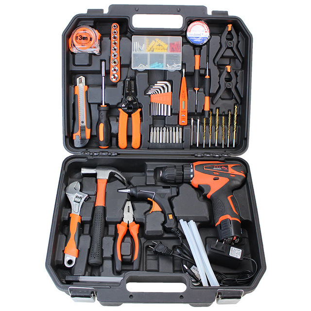 59 Piece Household Hand Tool Sets Box Auto Repair Tool Sets for Sale