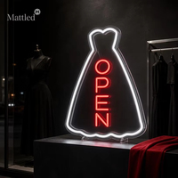 Enseigne néon LED « Ouvert » pour magasin de vêtements, salon de beauté, salon de manucure, décoration de vitrine