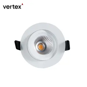 Hotel Ip44 Trimless Cob Dali Driver Met 100Mm 180Mm Uitgesneden Uitsparing 90Mm Led Gips 30W verstelbare Trimless Downlight