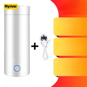 غلاية كهربائية صغيرة محمولة من Myriver مخصصة ، غلاية مياه ذكية للحفاظ على الدفء أثناء السفر وغلي الشاي والقهوة