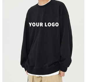 Sweat-shirt à capuche oversize superposé à col drapé, coupe ample, style streetwear, vierge, personnalisable avec logo imprimé ou brodé, vente en gros - Product Image 6
