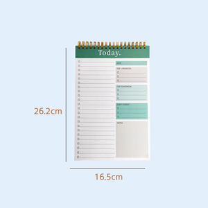 Agenda Giornaliera Floreale a Spirale, Blocco Note Non Datato per Organizzare Attività e Liste di Cose da Fare, per Ufficio e Scuola - Product Image 6