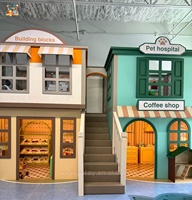 Équipement de terrain de jeu intérieur sur le thème de la forêt personnalisé, maison dans les arbres en bois, piscine à balles avec toboggan, aire de jeux souple pour enfants, parc d'attractions