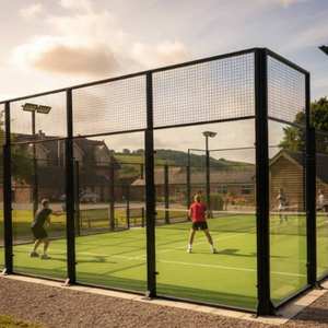 Estructura de 10x20 Metros de Nivel Torneo para Resorts de Lujo en Malta, Pista de Pádel Panorámica Portátil, Cancha de Pádel - Product Image 1