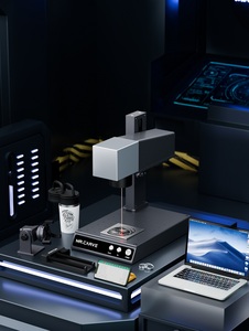 M1 Fibre Laser <span class=keywords><strong>CNC</strong></span> <span class=keywords><strong>Machine</strong></span> de Gravure Or Argent Aluminium Cuivre Acier Plastique Faux Cuir Pierre Caoutchouc Marquage pour Bois et MDF - Product Image 3