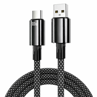 Câble USB-C vers USB-C 2 mètres 100W - Charge rapide - Compatible avec les smartphones et tablettes USB-C - Conception en nylon tressé durable - Fabriqué en Chine