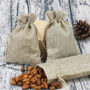 Wholesale Jute Drawstring Bag Burlap Gift Bag - Product Image 3