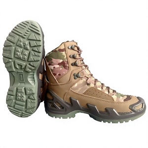 Bottes tactiques camouflage SFB43 721 pour hommes, imperméables, semelle en caoutchouc antidérapante, mi-hautes, respirantes, pour la chasse et la randonnée - Product Image 1