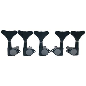 Buena calidad 3R2L <span class=keywords><strong>5</strong></span> <span class=keywords><strong>cuerdas</strong></span> de aleación completamente cerrado Cromo Negro <span class=keywords><strong>bajo</strong></span> eléctrico <span class=keywords><strong>afinador</strong></span> clavijas cabezales de máquina - Product Image 1