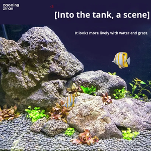 Poreuze natuurlijke lavasteen aquariumdecoratie, echte steen, visbak landschapsdecoratie, grensoverschrijdende bestseller <span class=keywords><strong>aquarium</strong></span> accessoire - Product Image 4