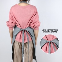 CHANGRONG – bretelles de cou réglables personnalisées, bavette Chambray, tabliers uniformes de serveuse