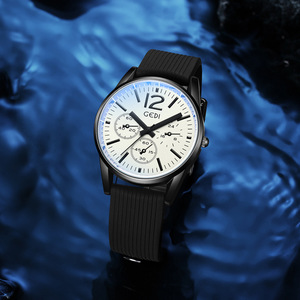 Reloj Deportivo de Cuarzo de Silicona de Alta Gama para Hombre, con Tres Esferas, Resistente al Agua, Oferta Especial para las Fiestas - Product Image 3