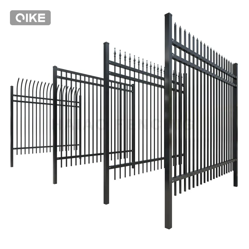 Heavy duty galvanized iron metal fencing perimeter garden fence material outdoor metal panels steel