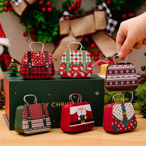 Boîte en Fer Blanc Youlun de Noël Père Noël Bonhomme de Neige Petite Boîte à Chocolat Bonbons Biscuits Mini Cadeau de Noël Boîte à Bonbons pour Enfants - Product Image 6