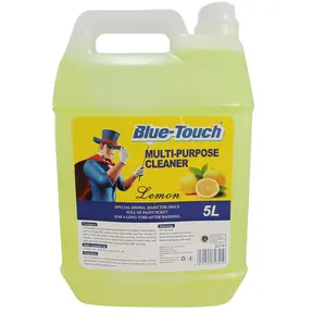 蓝色触摸热卖多用途表面清洁剂液体散装包装5L柠檬香精