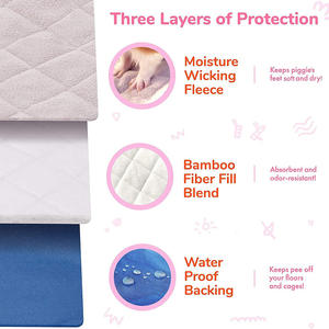 Hochwertige Bestseller Luxus Winter kühlung Fleece Meers chweinchen Bett matte mit interaktivem Design für Käfige - Product Image 3