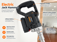 Vibrateur à béton électrique portable, machine à haute fréquence avec tige flexible pour le compactage du béton