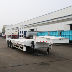 รถพ่วงกึ่งพ่วงแบบ Lowbed Drop Deck Gooseneck สำหรับงานหนัก 3 4 5 เพลา ขนาด 1-2 ตัน ระบบไฮดรอลิก ขนาด 12.5x2.5x1.5 เมตร ยี่ห้อ Fengniao - Product Image 3