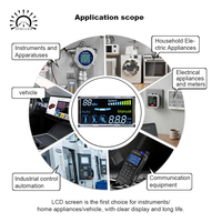 Module d'affichage LCD monochrome 7 segments personnalisé avec connecteur Zebra TN HTN STN VA pour appareil domotique