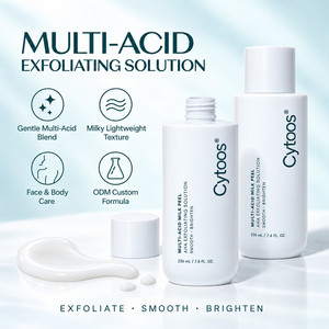 Solution Exfoliante AHA Multi-Acides <span class=keywords><strong>Lait</strong></span> Exfoliant Lisse, Éclaircit, Hydrate, Nourrit, Illumine et Apaise - Product Image 1