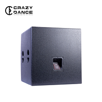 CrazyDance BS-18 Haut-parleur professionnel pour scène 800W-2400W Haute puissance Haut-parleur extérieur 4 Ohm Métal XLR