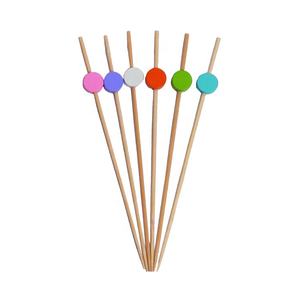 Artículos para Fiestas, Brochetas de Cóctel Desechables de Bambú de 4.72 Pulgadas <span class=keywords><strong>con</strong></span> Estampado de Girasol y Pastel Lunar - Product Image 6