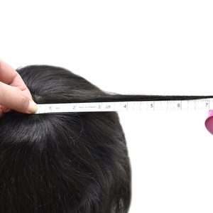 Vente en gros prêt à expédier perruque toupet pour hommes système OCT dentelle avec Poly dos côtés remplacement de cheveux indiens prêt à expédier - Product Image 5