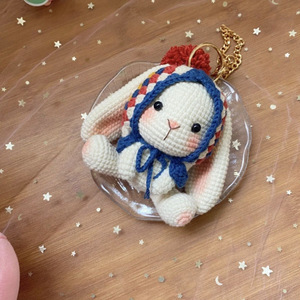 <span class=keywords><strong>Kit</strong></span> de Materiales <span class=keywords><strong>para</strong></span> Tejer Amigurumi: Llavero de Conejo Bonito, Muñeco de Ganchillo, Arte y Manualidades, Regalo de Cumpleaños, Colgante <span class=keywords><strong>para</strong></span> Mochila, <span class=keywords><strong>Kit</strong></span> DIY - Product Image 3