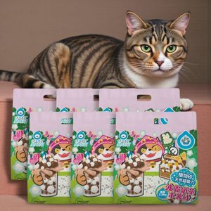 Arena para Gatos con Sabor a Té de Burbujas con Bicarbonato de Sodio, para Gatos de Todas las Edades - OEM/ODM Disponible - Product Image 1