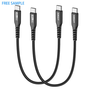 Muestra gratuita SUNGUY Cable USB C con MOQ bajo, certificado CE RoHS, cable de alimentación tipo C de 60W, cable de carga rápida de datos para teléfono móvil y coche - Product Image 1