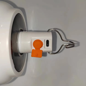 หลอดไฟ LED แบบพกพา รุ่น B10 ใช้ไฟ AC 85-265V DC 5000K CRI 90 วัสดุพลาสติก SMD ปุ่มควบคุมแบบแมนนวล แบตเตอรี่ในตัว ปรับความสว่างได้ - Product Image 1