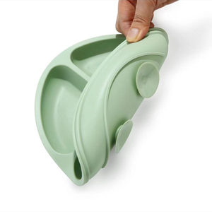 Gran oferta, Apto para lavavajillas, fácil de lavar, juego de alimentación de bebé de silicona no tóxica, plato para bebé, plato para niño y niña - Product Image 4
