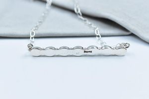 Mojave สร้อยคอเทอร์ควอยซ์และเงินสเตอร์ลิงพร้อมสร้อยคอแบบปรับได้18นิ้วของขวัญสำหรับผู้หญิง - Product Image 2