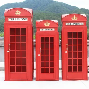 Độc Đáo Anh London Gian Hàng Điện Thoại Màu Đỏ Hộp Điện Thoại Kiosk Cho Nhiếp Ảnh