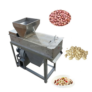 Venta caliente de acero inoxidable multifuncional utilizado en la industria de cultivos agrícolas máquina peladora de piel peladora de maní tostado de maíz - Product Image 1