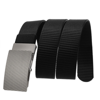 Ceinture en nylon tressé avec boucle en zinc LY36-23548-1, tendance