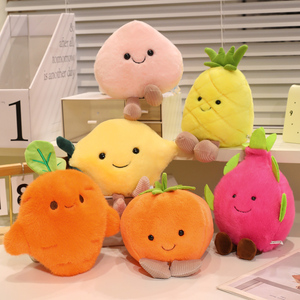 Joli jouet en peluche lavée en polyester, motif avocat et citron, animal en peluche, pendentif de sac à dos, breloque fruit - Product Image 3