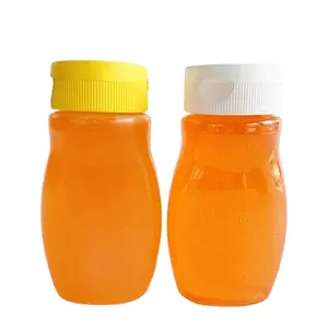200ml PET/PE Plastic Honey Syrup Squeeze Bottle Hot Fill Plastic Packaging Bottle